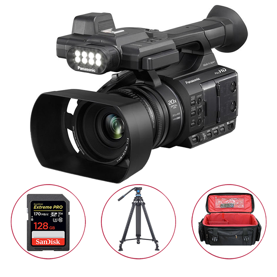 Panasonic AG-AC30 + Sirui SH25 Tripod + Sandisk 128GB SD + Çanta