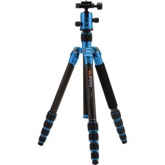 Benro MeFOTO C1350Q1B Carbon Fiber Travel Angel Tripod (Blue)
