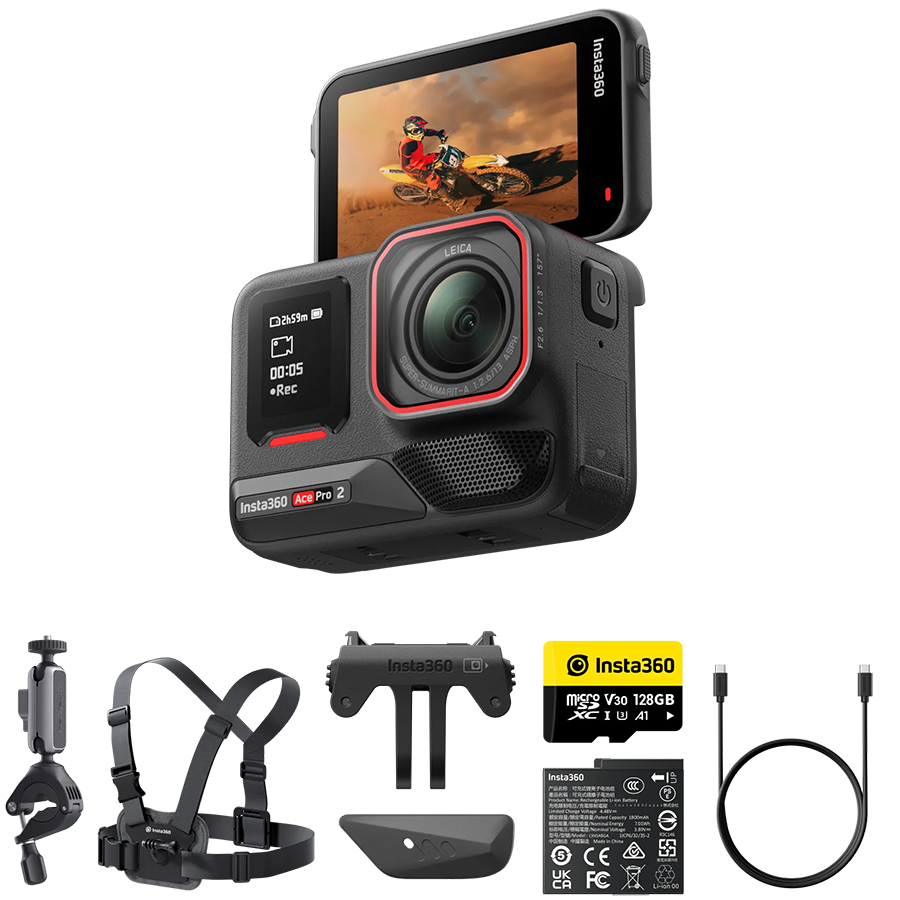 Insta360 Ace Pro 2 Aksiyon Kamerası Bike Bundle