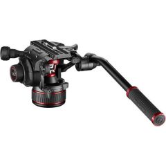 Manfrotto 608 Nitrotech Fluid Video Başlıklı Aluminum Twin Leg Tripod Ground Spreader (MVK608TWINGA)