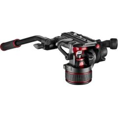 Manfrotto 608 Nitrotech Fluid Video Başlıklı Aluminum Twin Leg Tripod Ground Spreader (MVK608TWINGA)