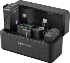 Saramonic Ultra 01 Kablosuz Yaka Mikrofonu, 32-Bit ( RX9+TX9 Black)