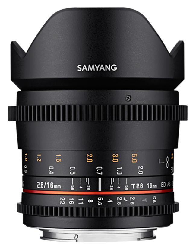 Samyang 16mm T2.6 ED AS UMC Cine Lens (Sony E)
