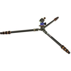 3 Legged Thing Punks Billy Carbon Fiber Tripod + AirHed Neo Ball Head (Blue&Orange)