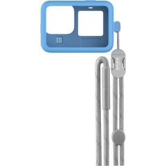GoPro Kılıf + Bileklik (HERO10 ve 9 Black için) Mavi