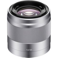 Sony SEL 50mm f/1.8 OSS Lens (Silver)
