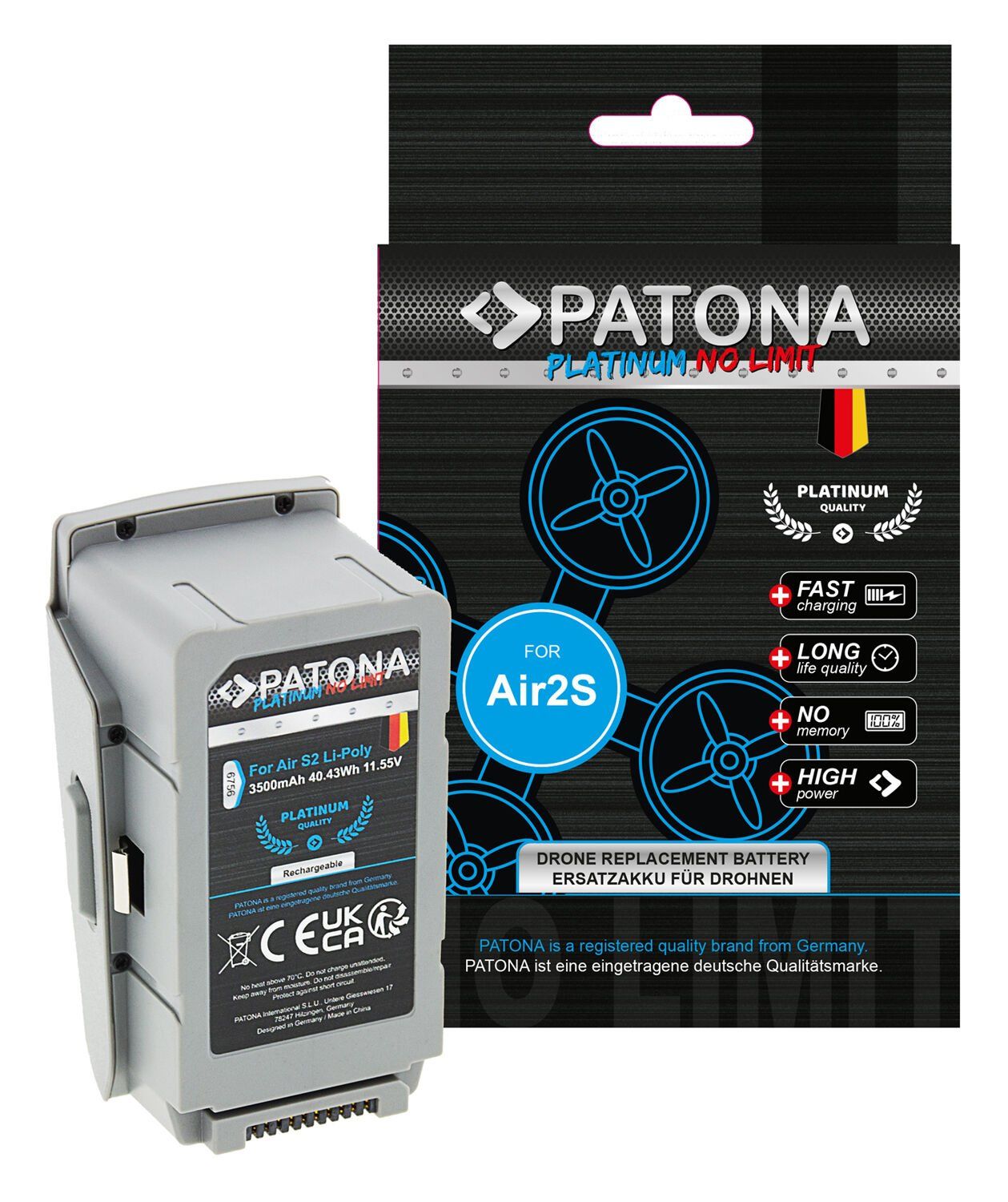 Patona 6756 Platinum Battery f DJI Air 2S Mavic Air 2