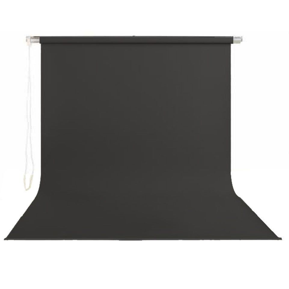 Stil Fon 195cm x 400cm Sonsuz Siyah Fon Perdesi Seti