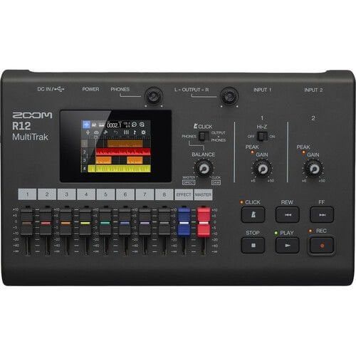 Zoom R12 MultiTrak Recorder Dokunmatik Ekran