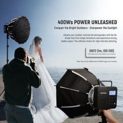 Neewer Q4 400Ws 2.4G TTL Akülü Paraflaş (Nikon)