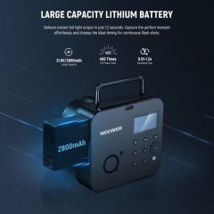 Neewer Q4 400Ws 2.4G TTL Akülü Paraflaş (Nikon)