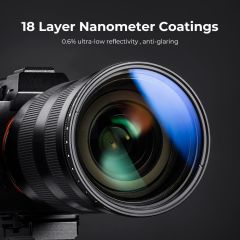 K&F Concept 77mm B-SERIES  ND2-ND400 (1 ile 9 Stop) ND Filtre