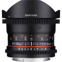 Samyang 12mm T3.1 ED AS NCS Balıkgözü Lens (Canon EF)