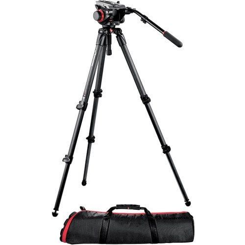 Manfrotto 504HD,535K Carbon Fiber Video Tripod Kiti