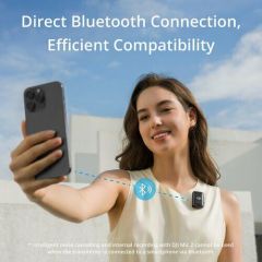 DJI Mic 2 Transmitter Dahili Mikrofonlu Kaydedici (Platinum White)