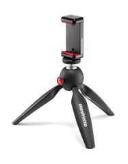 Manfrotto Mini Tripod + Universal Smartphone Clamp Black ( MTPIXI TRİPOD + MCLAMP )