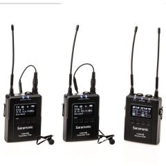 Saramonic UwMic9S Kit 2 (RX + TX + TX) Kablosuz Yaka Mikrofonu