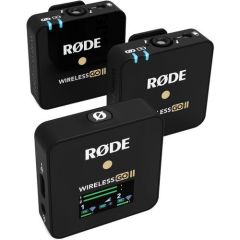 Rode Wireless GO II 2 Kişilk Kablosuz Mikrofon Sistemi (Black)