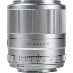 Viltrox AF 33mm f/1.4 M STM Lens Canon EF-M (Silver)