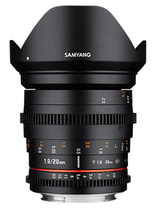 Samyang 20mm T1.9 ED AS UMC Cine Lens (Fuji X)