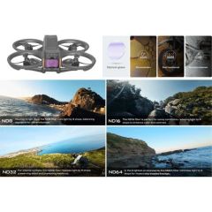 Freewell DJI Avata 2 için ND Filtre Seti ND8 I ND16 I ND32 I ND64