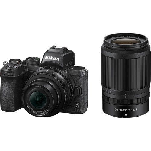 Nikon Z50 + 16-50mm VR Lens + 50-250mm VR Lens