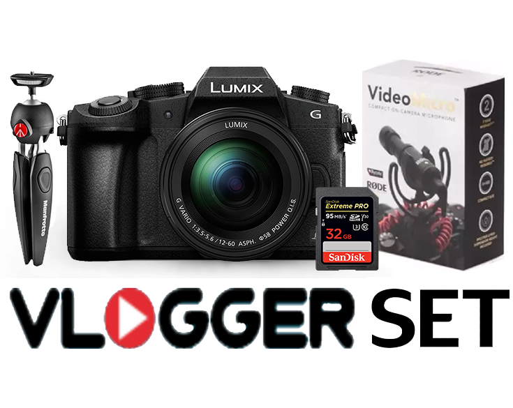 Panasonic Lumix G80 Lumix 12-60mm Lensli Vlogger Set