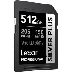 Lexar 512GB Professional SILVER PLUS UHS-I SDXC Hafıza Kartı