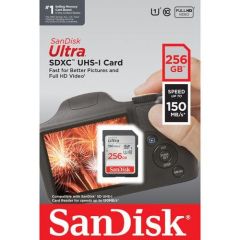 SanDisk 256GB Ultra UHS-I SDXC Hafıza Kartı