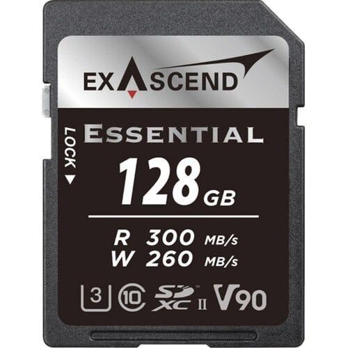 Exascend 128GB Essential UHS-II SDXC V90 Hafıza Kartı