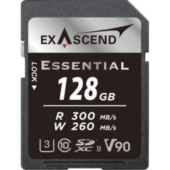 Exascend 128GB Essential UHS-II SDXC V90 Hafıza Kartı