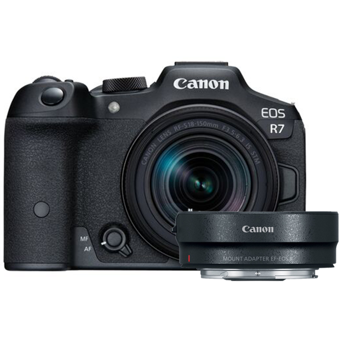 Canon EOS R7 18-150mm Lens + EF-EOS R Adaptör