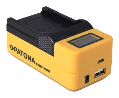 Patona LP-E6 Tekli Synchron USB Charger LCD Ekranlı