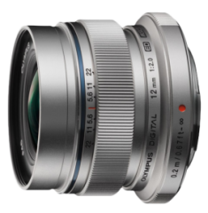 Olympus 12mm f/2 Lens Silver