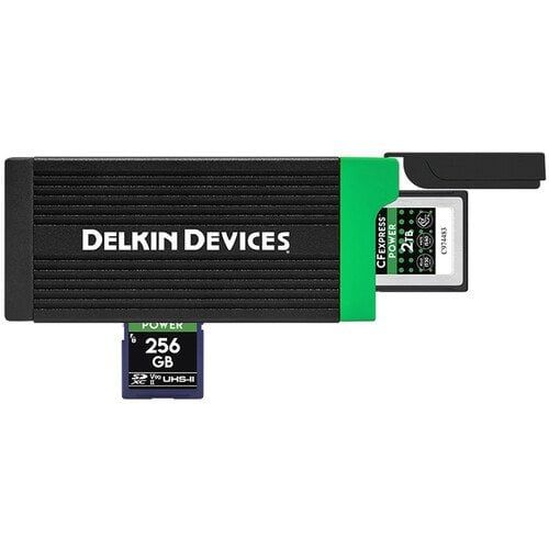 Delkin Devices USB 3.2 CFexpress Type B ve SD UHS-II Hafıza Kartı Okuyucu (DDREADER-56)