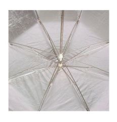 SYYD 130cm Derin Siyah/Gümüş Şemsiye
