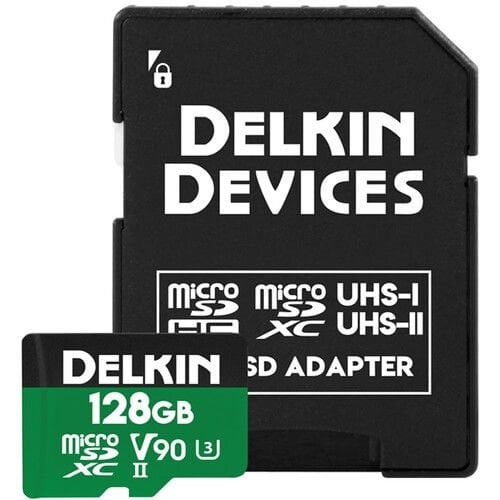 Delkin Devices 128GB POWER UHS-II V90 microSDXC Hafıza Kartı