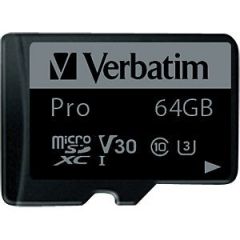 Verbatim 64GB 90MB/S Micro SD Pro Class 10 UHS (Mıc Adaptor)
