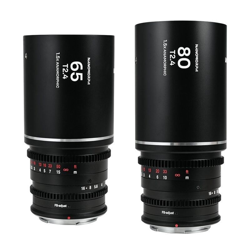 Laowa Nanomorph S35 Prime 2-Lens Bundle  (65mm,80mm) (Silver) NEW ARRI PL/CANON EF