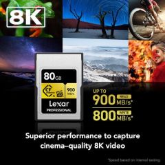 Lexar 80GB Professional CFexpress Type A GOLD Serisi Hafıza Kartı