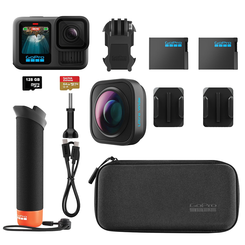 GoPro HERO 13 Black Ultra Wide Lens Mod Bundle