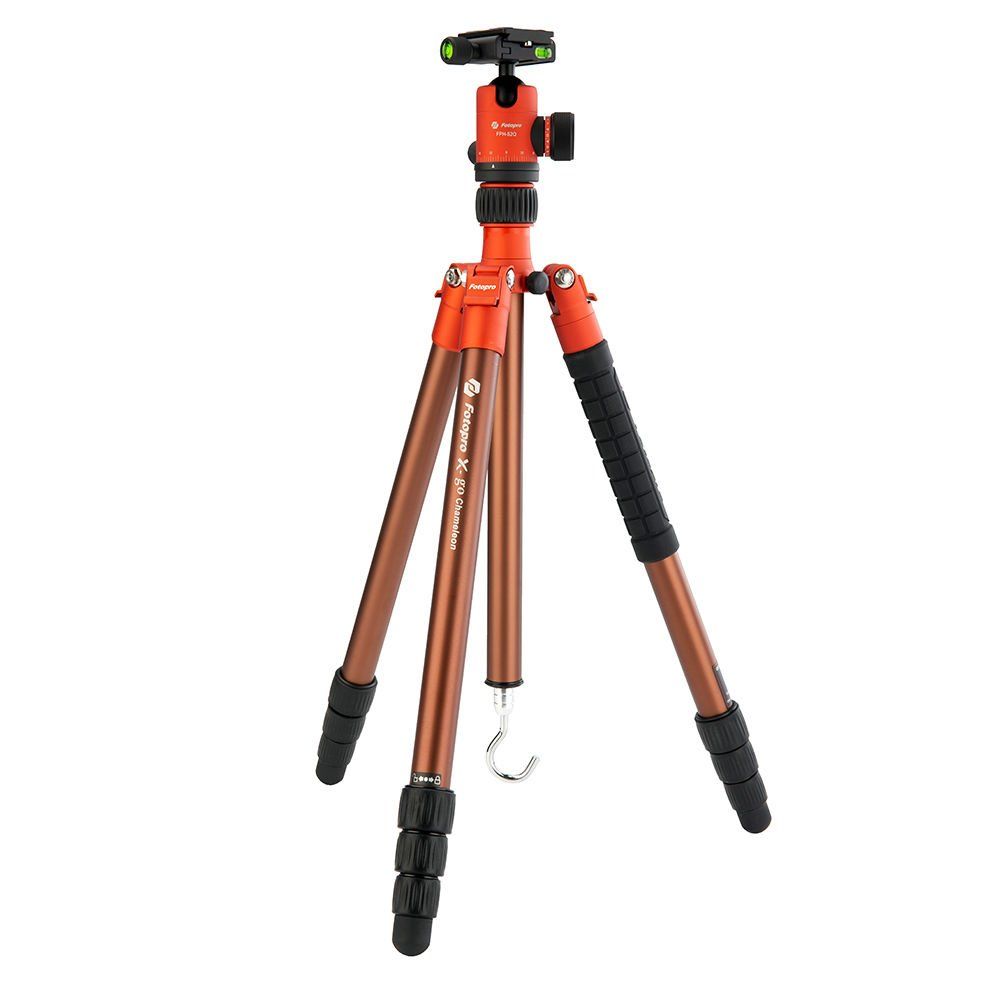 Fotopro X-go Chameleon Tripod (Monopod Özellikli - Kırmızı)
