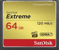 SanDisk 64GB Extreme CompactFlash 120MB/s Hafıza Kartı
