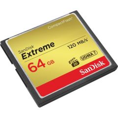 SanDisk 64GB Extreme CompactFlash 120MB/s Hafıza Kartı