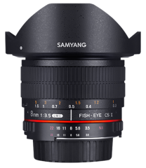 Samyang 8mm f/3.5 UMC Fish-Eye CS II Lens (Pentax K)