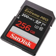 SanDisk 256GB Extreme PRO UHS-I SDXC 200MB/s V30 Hafıza Kartı
