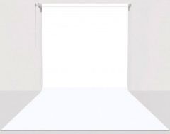 Stüdyo Teknik 270cm x 580cm Sonsuz Beyaz Fon Perdesi Seti ( Boru Makara Zincir Dahil )