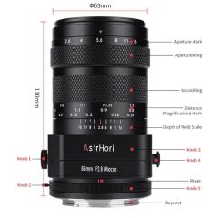 AstrHori 85mm F2.8 Tilt - Macro Lens (Canon RF)