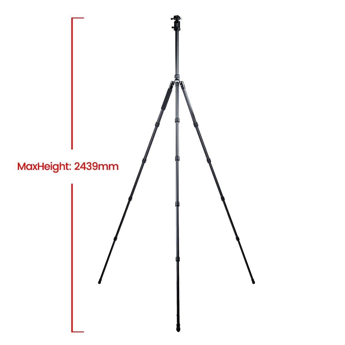 Fotopro X-75C Karbon Fiber Tripod Kit